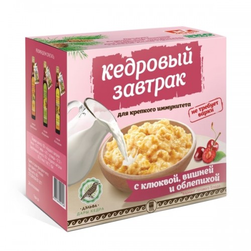 Купить Завтрак кедровый для крепкого иммунитета с клюквой, вишней и облепихой  г. Нижний Новгород  