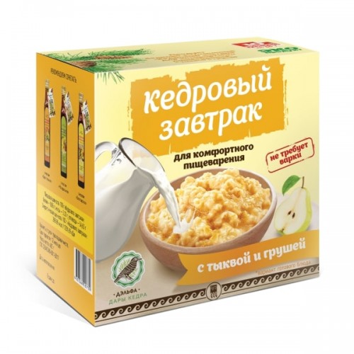 Купить Завтрак кедровый для комфортного пищеварения с тыквой и грушей  г. Нижний Новгород  