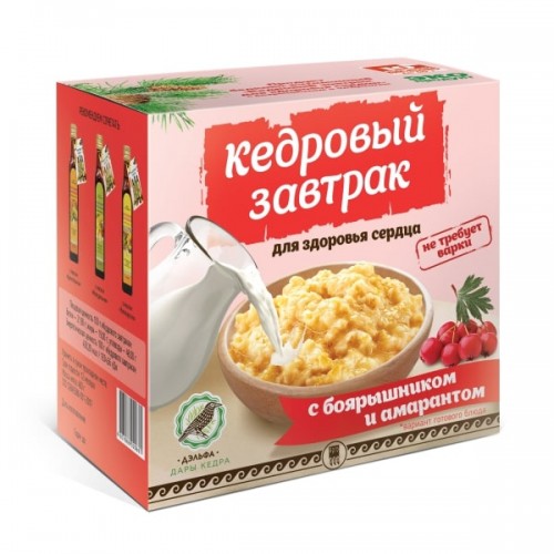 Купить Завтрак кедровый для здоровья сердца с боярышником и амарантом  г. Нижний Новгород  